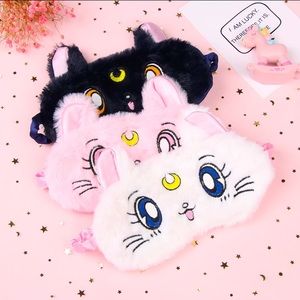 💖3/$20💖NEW SAILOR MOON LUNA CAT PINK SLEEP MASK